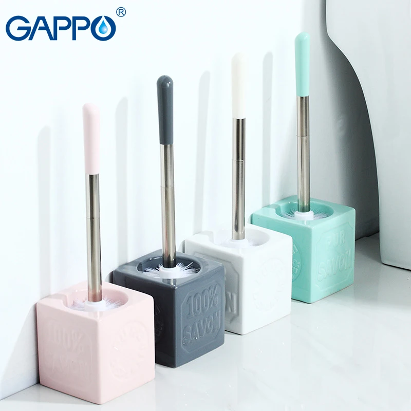 GAPPO держатель для туалетной щетки фарфоровая/нержавеющая сталь Набор щеток