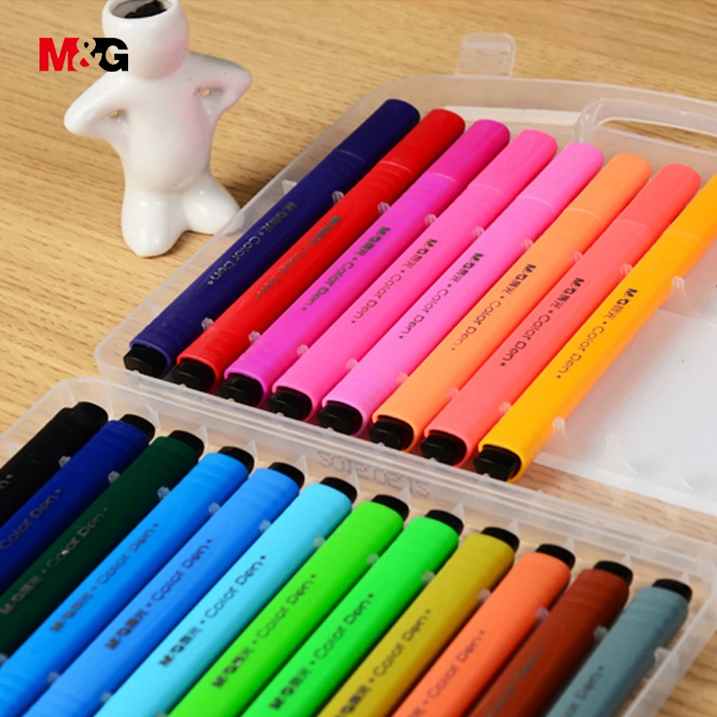 

M&G Watercolor kawaii manga markers set for school suppies colored marker pens for drawing art design sketch liner gift for kids