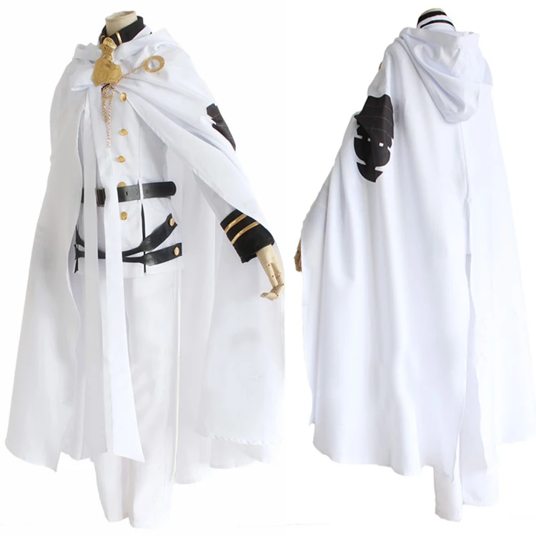 Костюм для косплея Owari No Seraph Mikaela Hyakuya Cos на Хэллоуин полный комплект 7 в 1 (топ +