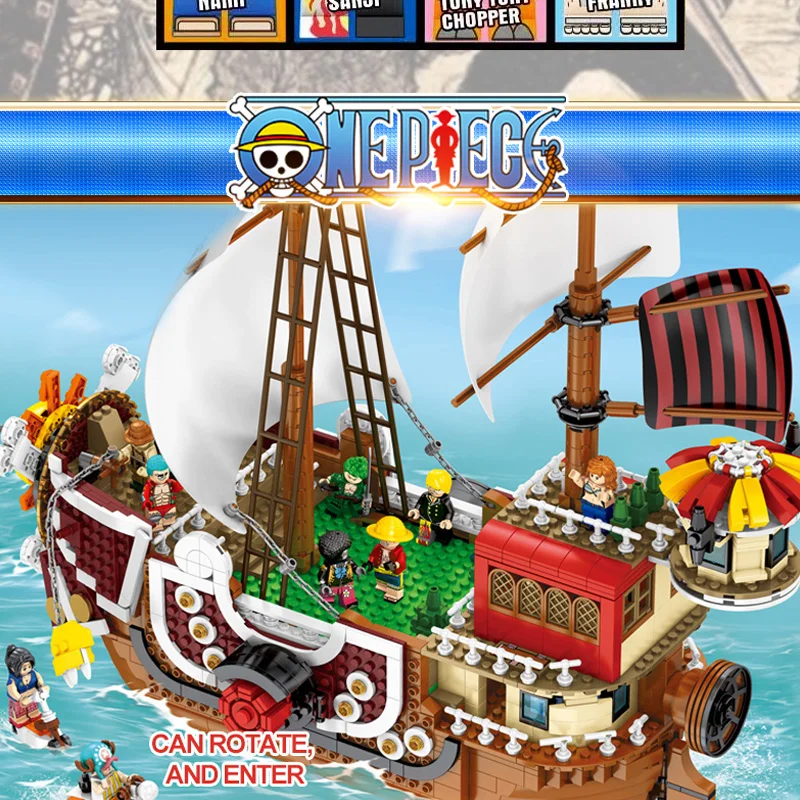 3D2Y один кусок тысяч playmobil Солнечный Пиратский корабль Lepinblocks Idea Figures Lepining DIY Techinc