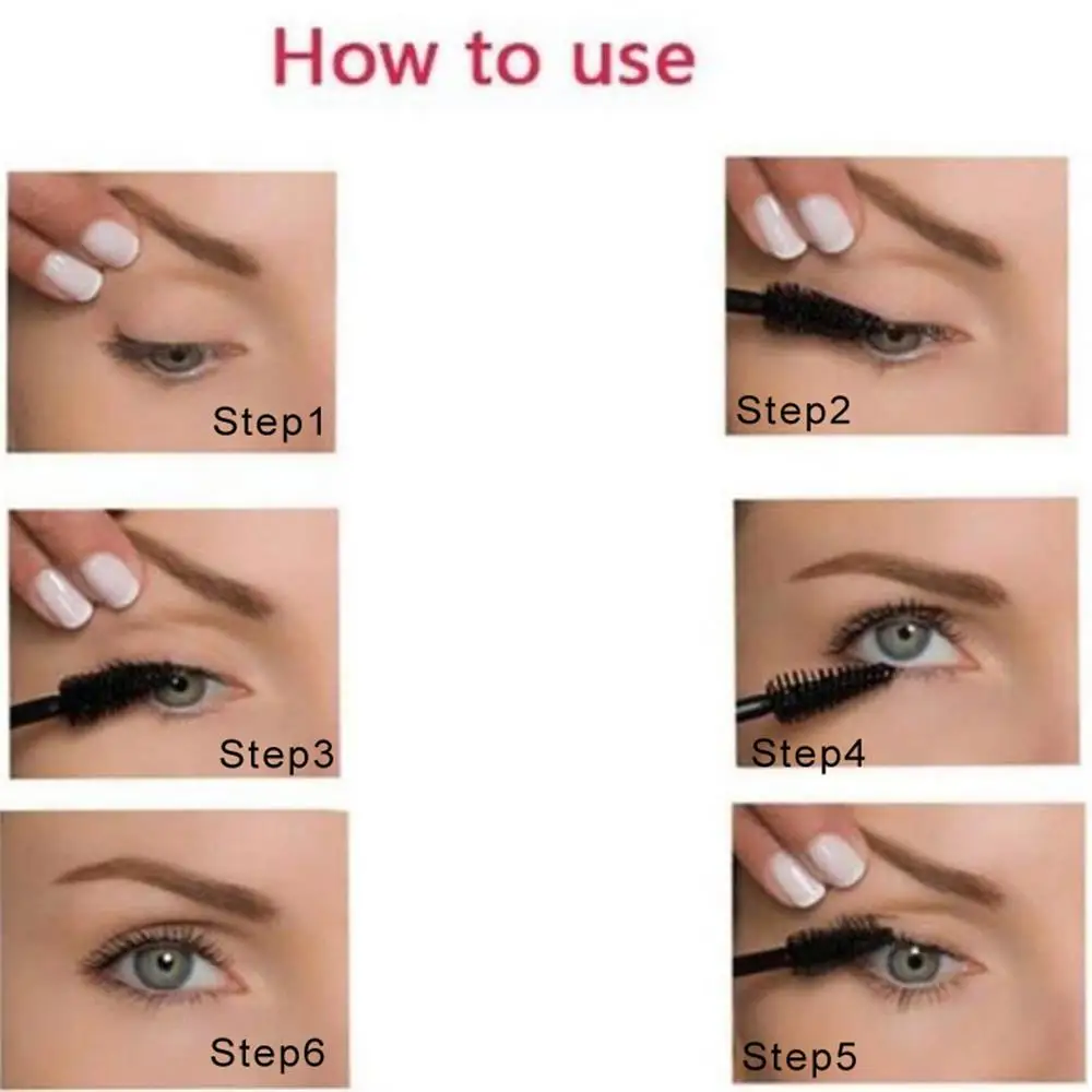 1 PC TOP BEKE Black Ring Buckle Waterproof Long-Lasting Mascara For Eyelash Extension Cosmetics Tool |