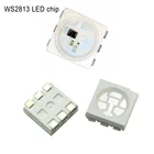 Чип WS2813 6PIN 5050RGB, чернаябелая версия WS2813, индивидуально адресуемые цифровые светодиодные чипы RGB, 5 в постоянного тока, 50  1000 шт.