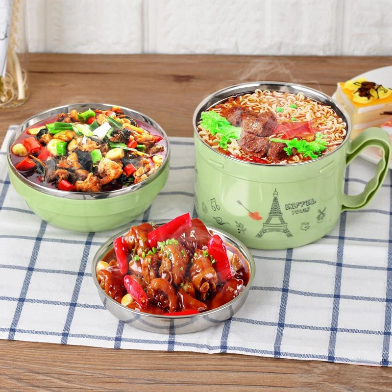 304 нержавеющая сталь милый портативный западный стиль Ланчбокс герметичная