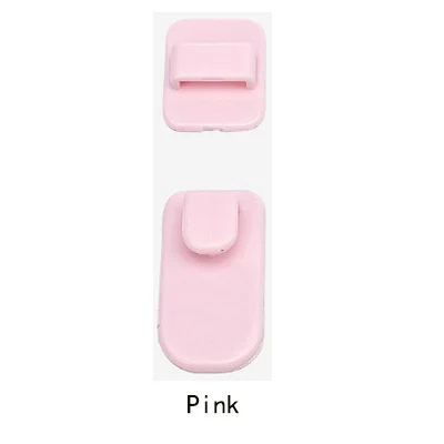 Pink Пластиковый крючок, 2 пары(4 шт.), набор липких крючков для телевизора, кондиционера, пульт дистанционного управления, практичный настенный держатель для хранения, крепкая вешалка - Цвет: Pink