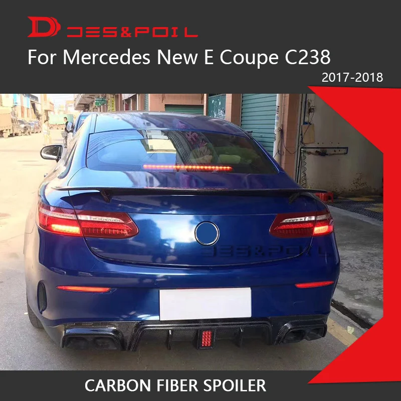 E купе C238 W238 спойлер из углеродного волокна для Mercedes 2017-2018 крышка багажника губа в