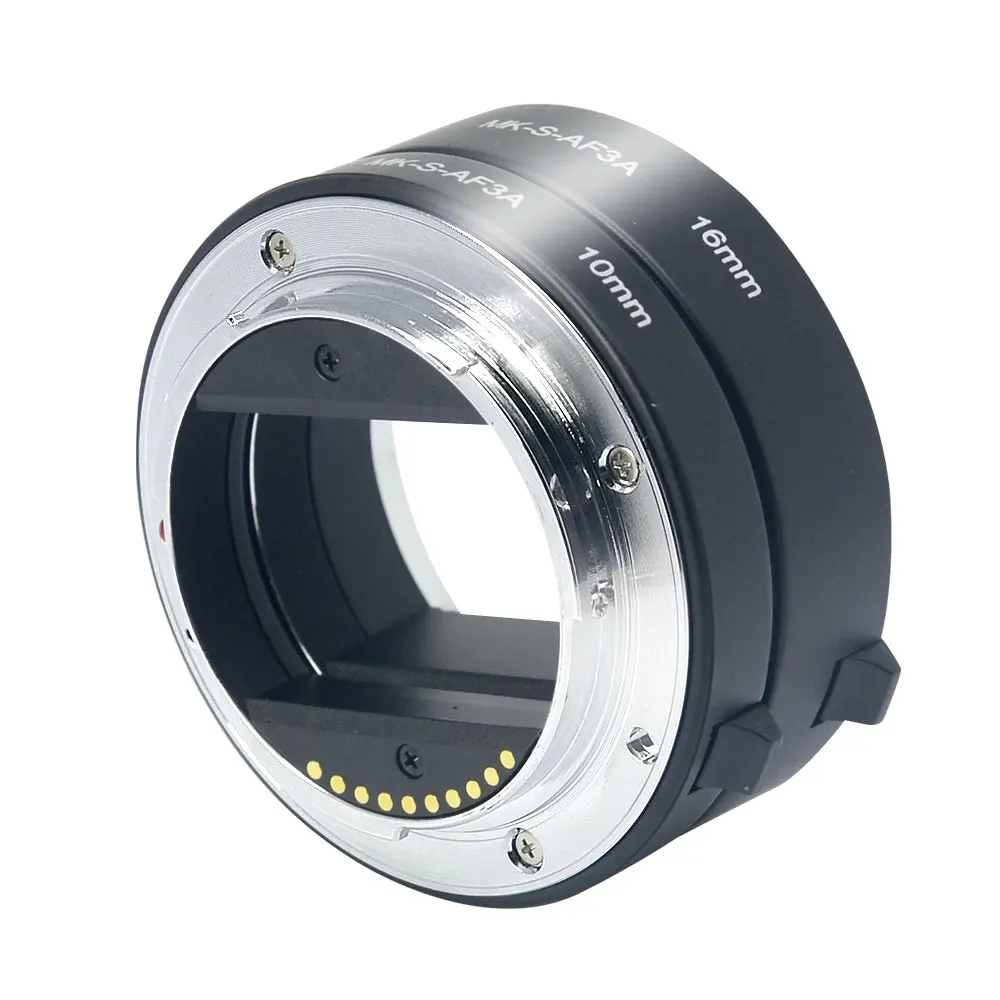 Переходное кольцо-удлинитель для макросъемки Meike с автофокусом для sony E mount NEX3 NEX-5 NEX-7 NEX-6 A7 A7II A7III A6000 A6300 A6400