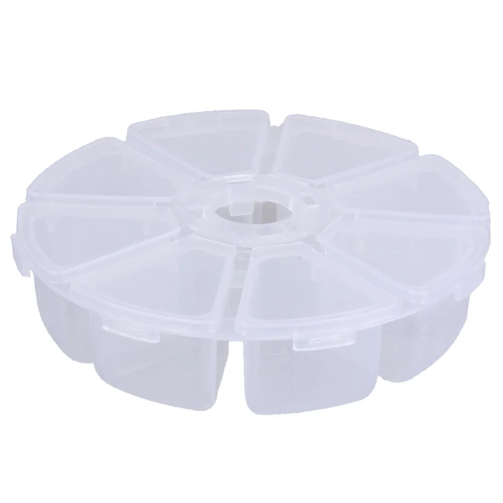 2 шт. Стразы для дизайна ногтей коробка демонстрации бусин чехол хранения 8