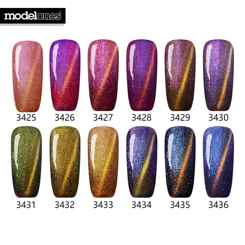Modelones 3 шт./лот УФ Chameleoon привлекательный Гелевый лак Soak Off ногтей гель для DIY Nail Art