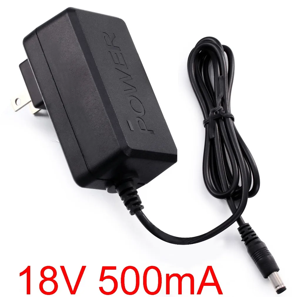1 шт. 18V 500mA Высокое качество IC AC 100 V-240 адаптер конвертер DC 18В 0.5A 500mA Питание штепсельная вилка американского стандарта 5,5 мм x 2,1-2,5 мм