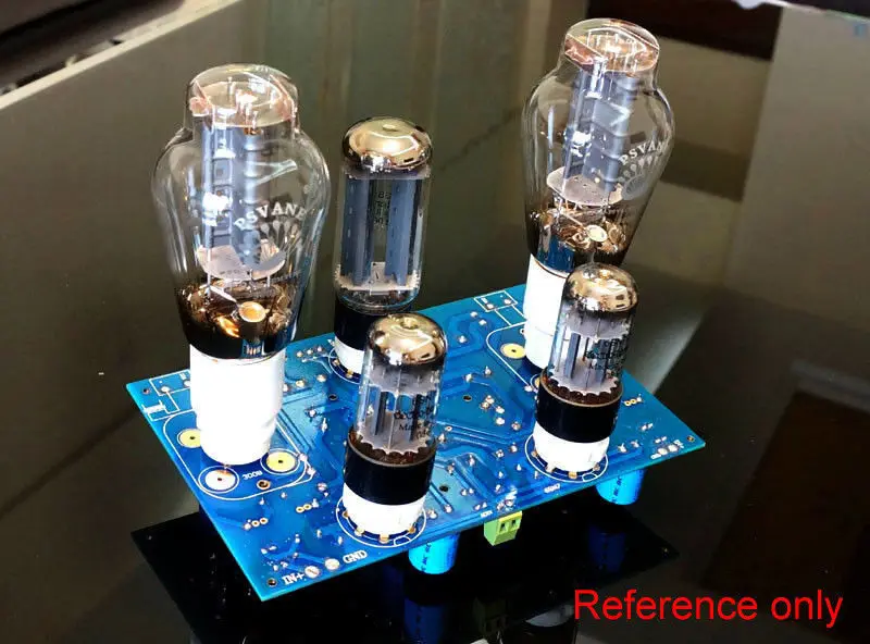 6SN7-300B Stereo Vacuum Tube Amp Single-ended Hi-Fi Power Amplifier DIY Kit 8W+8w for Preamp