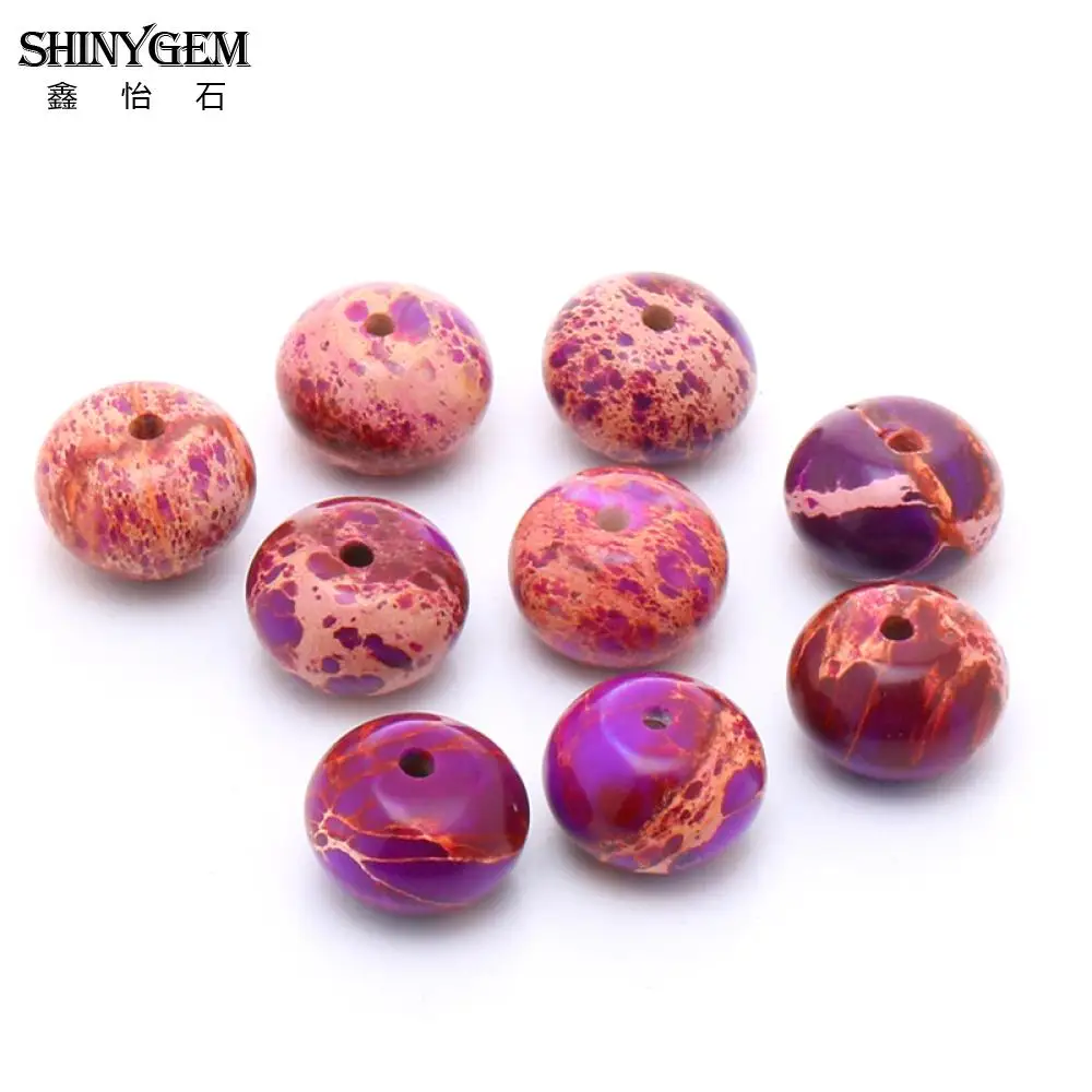 2017 Hot Selling Sea Sediment Jaspers Stone Flat Round Abacus Beads For Bracelet Necklace Jewerly Making Warring States Red Bead|abacus beads|red