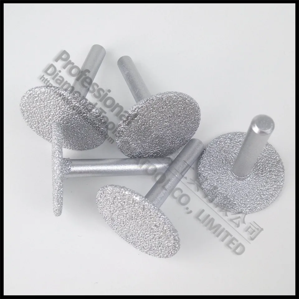 Дисковые Диски DIATOOL с вакуумной пайкой и хвостовиком 6 мм диаметром 30