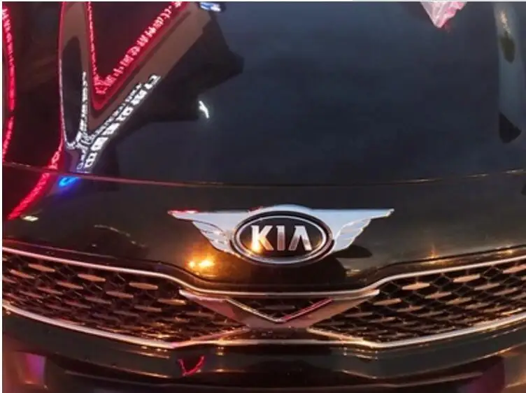Подходит для KIA Sportage QL ABS Хром передний логотип автомобиля декоративные аксессуары для стайлинга автомобилей