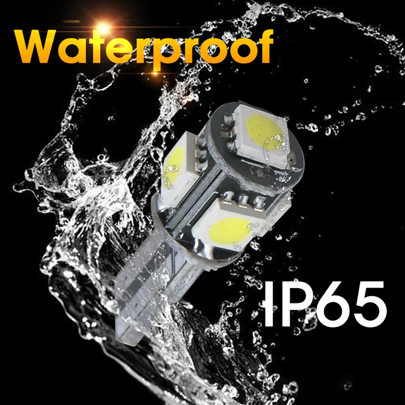 Hlxg 10 шт. T10 LED W5W 5smd 168 194 Освещение для интерьера лампы чтения указатели поворота