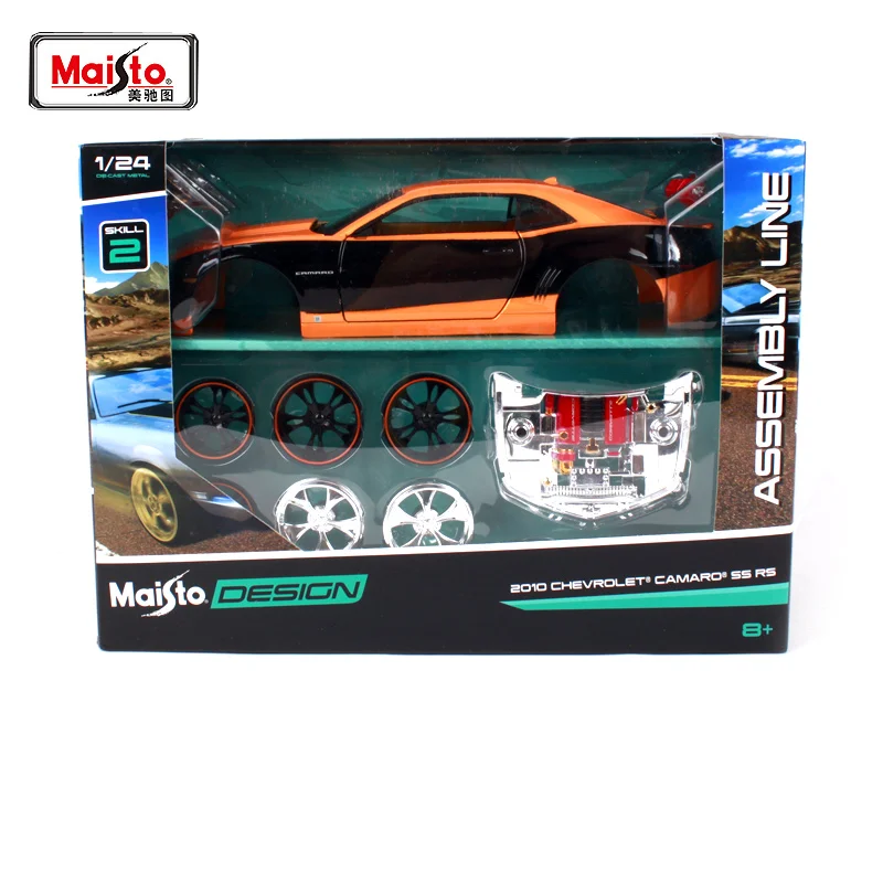 Сборная модель автомобиля Maisto 1:24 2010 CHEVROLET CAMARO SS RS литой автомобиль сделай сам