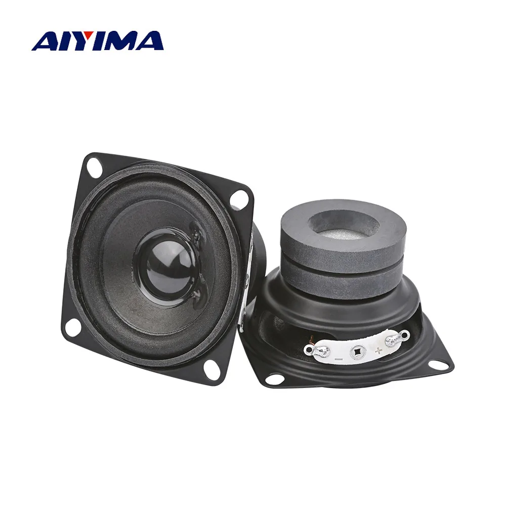 AIYIMA 2 шт. 2 дюйма мини аудио портативный динамик s 4Ohm 8Ohm 10 Вт полный спектр динамик DIY для домашнего кинотеатра звуковая система