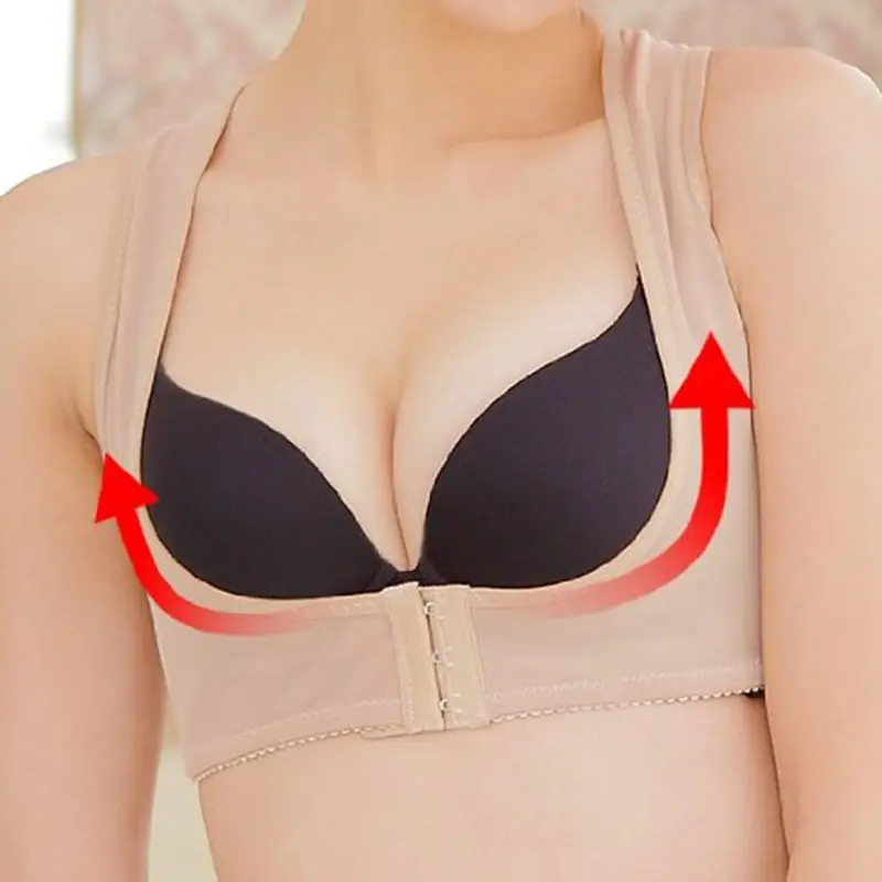 

Women Bra Body Shaper Corset Tops Posture Corrector Back X Type Design Sculpture Back Chest Lines Underwear