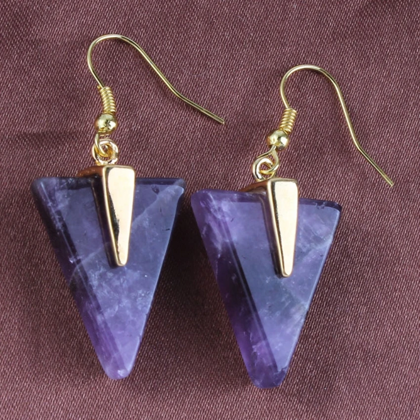 Трендовые-бисер Популярные светло-желтый золотистый цвет пурпурный камень