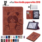 Чехол для электронной книги Kindle Paperwhite 4 с мультяшным рисунком, чехол-подставка для нового Paperwhite 2018 года, бесплатный подарок