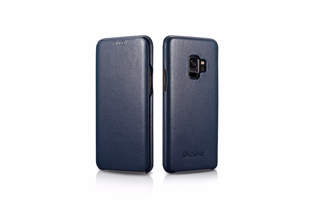 Новинка, 3 цвета, для samsung GALAXY S9,, icarer, бренд класса люкс, натуральная коровья кожа, натуральная кожа, изогнутый чехол, S9 Plus, чехол для телефона