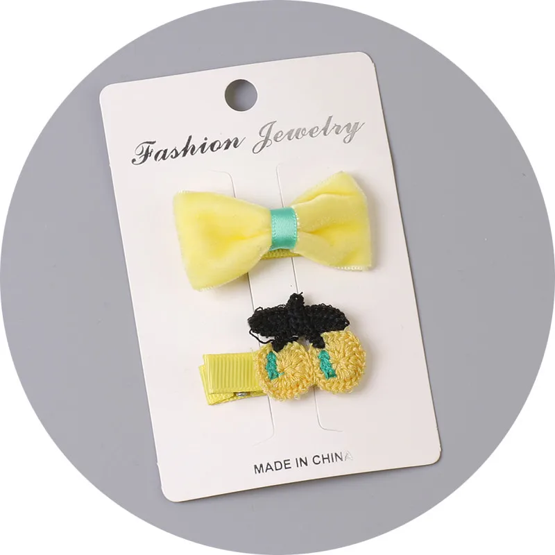 W 2Pcs BalleenShiny/Милая заколка для волос с изображением животных для маленьких девочек; детская заколка для волос с изображением кролика; аксессуары для принцесс; подарки для малышей - Цвет: W 2Pcs