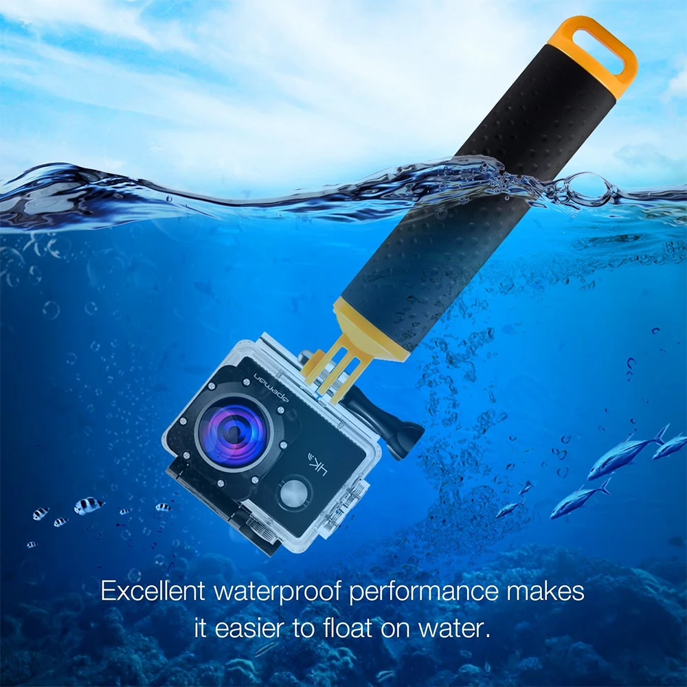 Apeman поплавок Водонепроницаемый плавающей рукоятки палка для селфи нескользящей