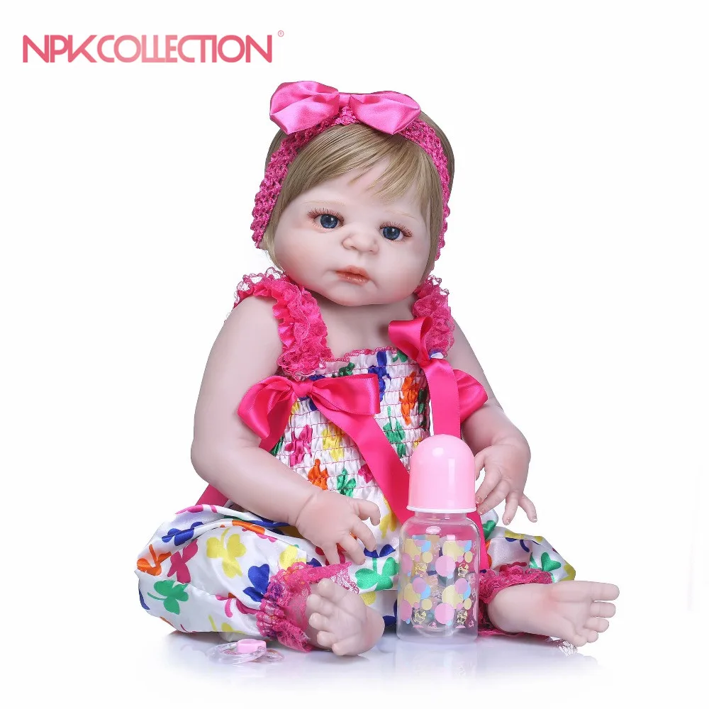 NPKCOLLECTION 46 см силиконовые куклы для Возрожденного тела реалистичные ручной работы