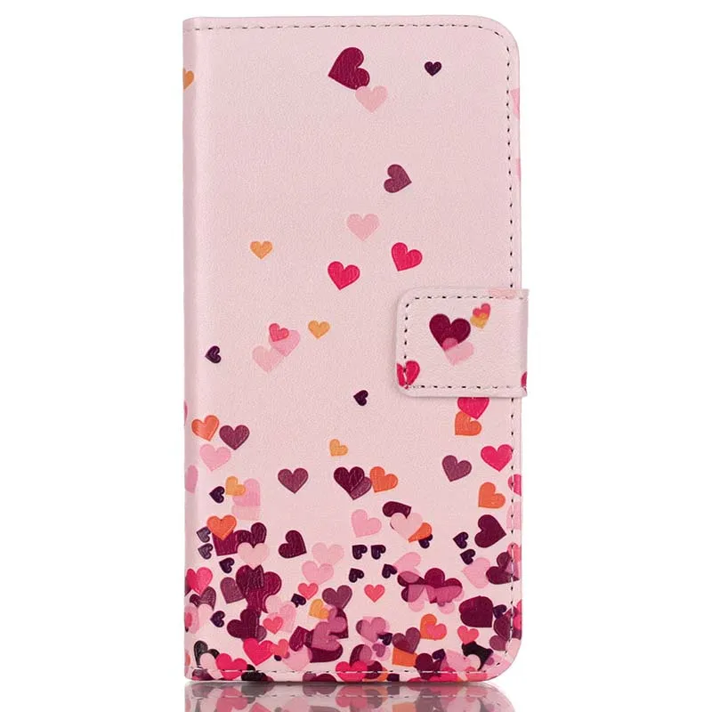 Pink love Чехол-книжка из искусственной кожи чехол Чехол для Coque samsung S8 S9 S7 край S6 S5 J5 J3 A3 A5 J7 Pro J4 J6 на 6 A8 A6 плюс Чехол - Цвет: Pink love