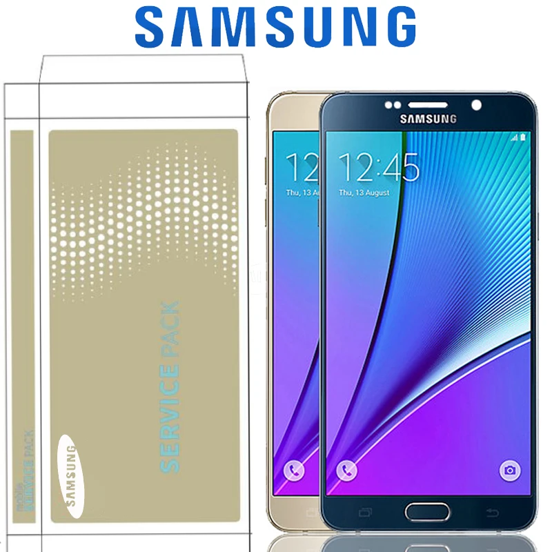 5 7 ''оригинальный сменный дисплей с рамкой для SAMSUNG Note LCD N920 N920A N920F SM сенсорный