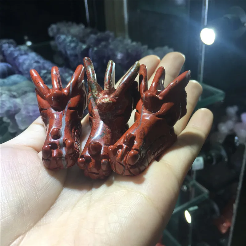 

1 шт., фигурка головы дракона из натуральных камней и минералов