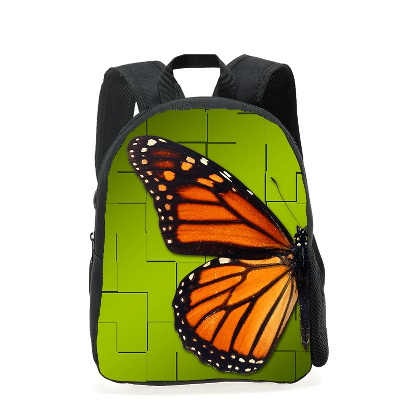 3D школьные сумки с принтом бабочки для маленьких девочек детский сад школьная