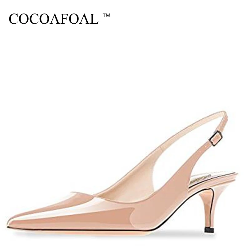 COCOAFOAL/летние женские босоножки; женская обувь на высоком каблуке; пикантная обувь на низком каблуке; летние женские босоножки; Цвет черный, красный, зеленый; свадебные туфли-лодочки