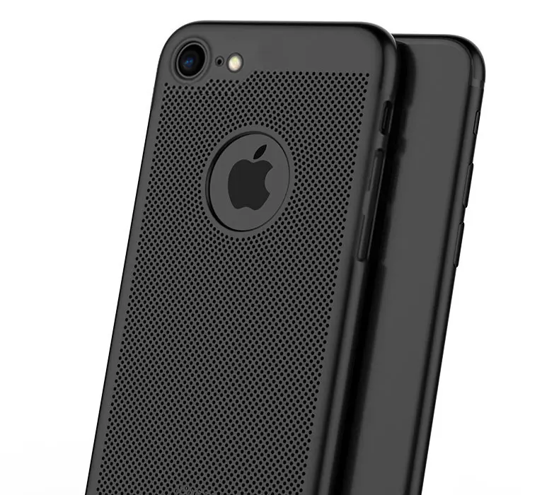 Дышащий чехол для iPhone X, 8, 8 Plus, 7, 7 Plus, 6, 6S Plus, тонкий жесткий защитный чехол для iPhone 6, 6 S, 7, 8 Plus, Роскошный чехол для телефона s
