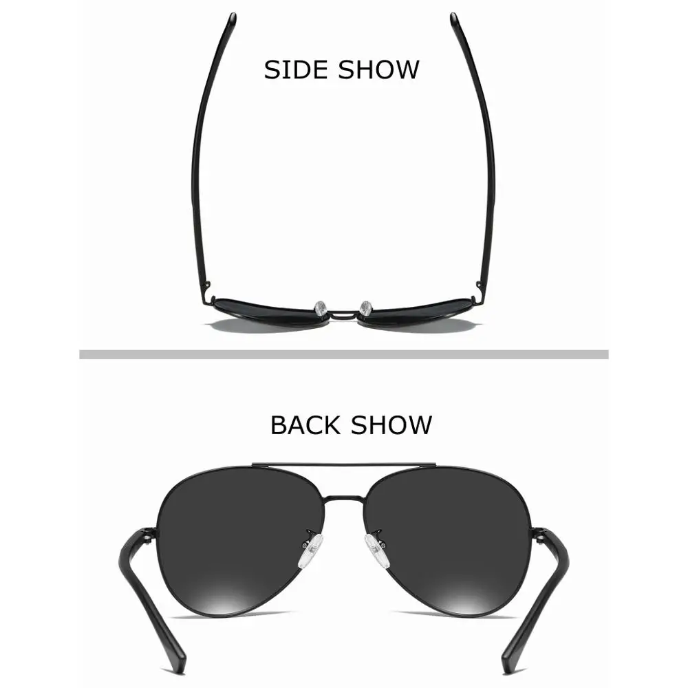 YASANDO Sunglasses Men Pilot Polarized Coating Lens Glasses Male Mirror UV400 Classic Eyewear Oculos de sol GS6103 | Аксессуары для