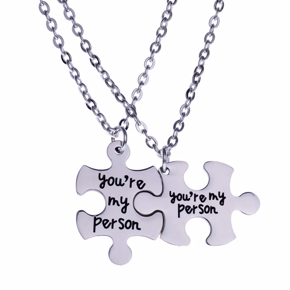 2 шт. колье дружбы с выгравированными надписями | Украшения и аксессуары