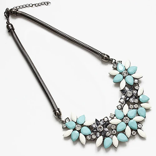 Женское ожерелье с подвеской в виде цветов из змеиной цепи|necklace jewelry|snake chain