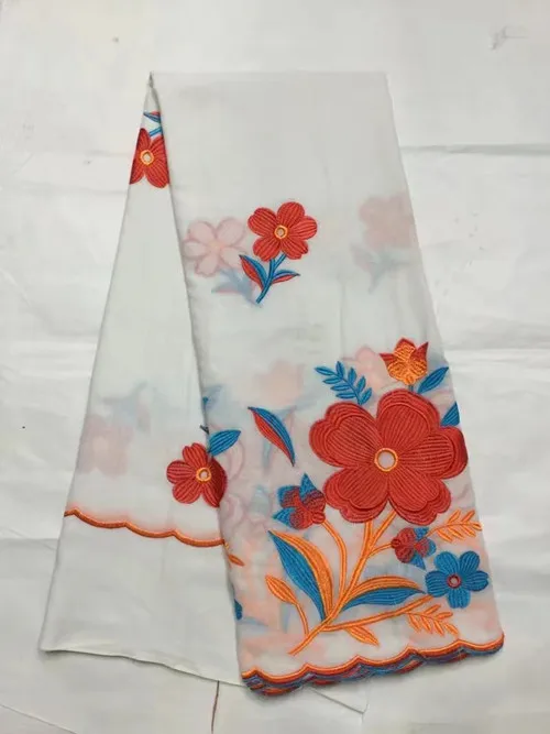 Высокая Качественный 100% хлопок в африканском стиле кружевная ткань швейцарская