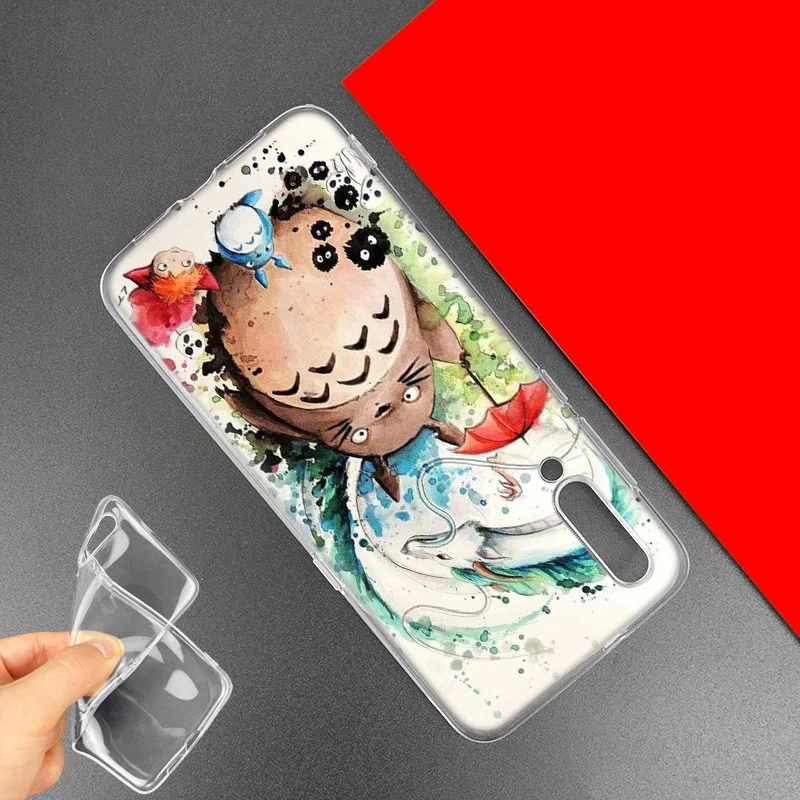 

Cute Studio Ghibli Totoro Case for Xiaomi Redmi Note 8 8T 9S 7 9 7A Mi 10 Lite 5G CC9 9T Pro A3 Poco X2 F2 K30 Zoom Phone Coque