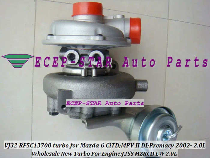 Турбокомпрессор RHF4V VJ32 RF5C13700 турбокомпрессор подходит для Mazda 6 CiTD Premacy MPV II DI