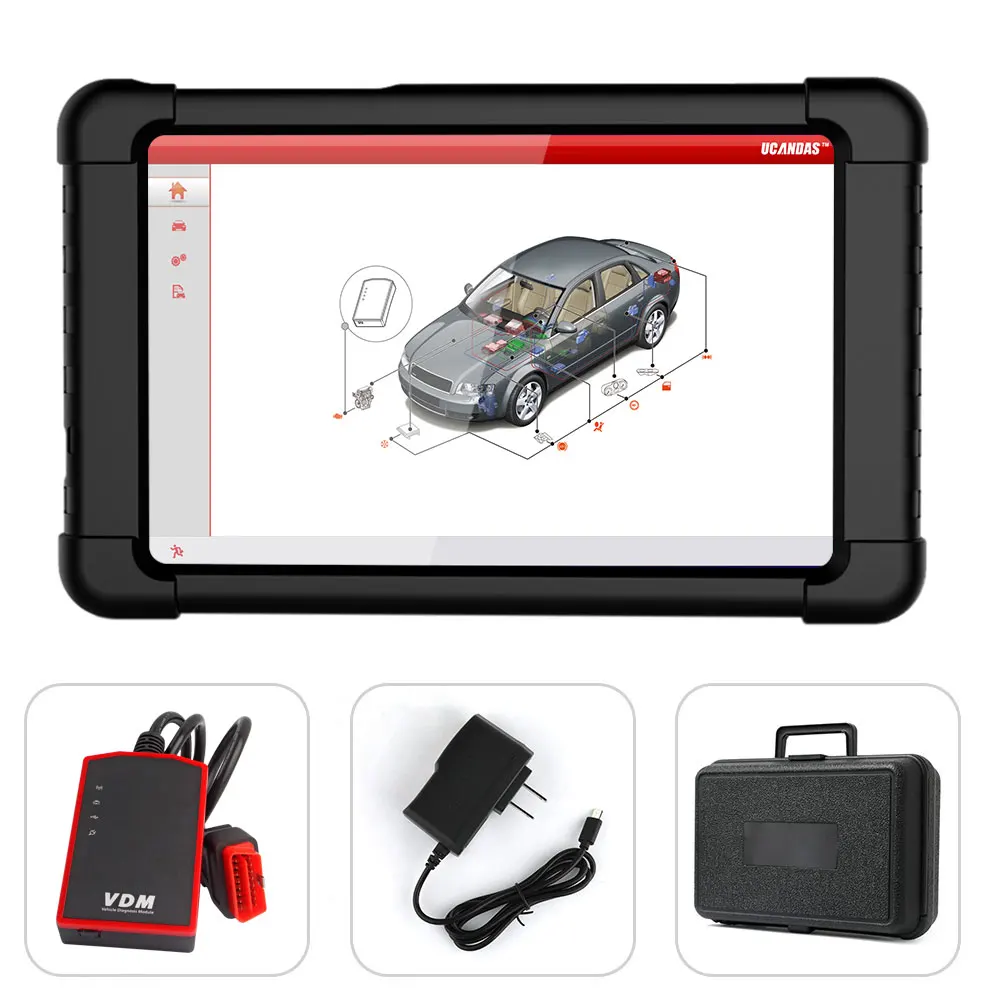 UCANDAS VDM Wifi сканер OBD2 полная система диагностический инструмент авто автомобиль TPS сброс масла с Windows планшет сканирующий инструмент на арабском языке