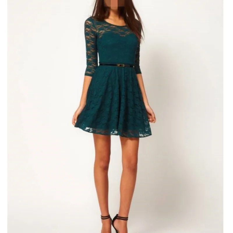 Повседневное платья 2019 летнее женское платье подростков стиль модные элегантные