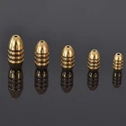5 шт.лот в форме пули медные свинцовые рыболовные грузила 1,8 г3.5g5g7 г10 г вес для приманки аксессуары для морской рыбалки снасти