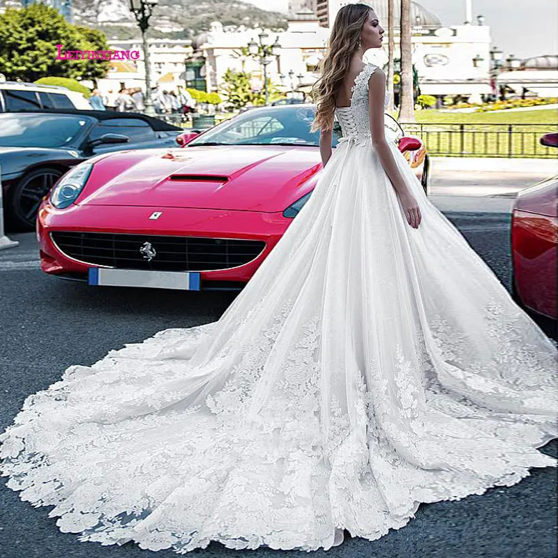 LEIYINXIANG Новое поступление свадебное платье невесты Vestido De Noiva Sereia халат
