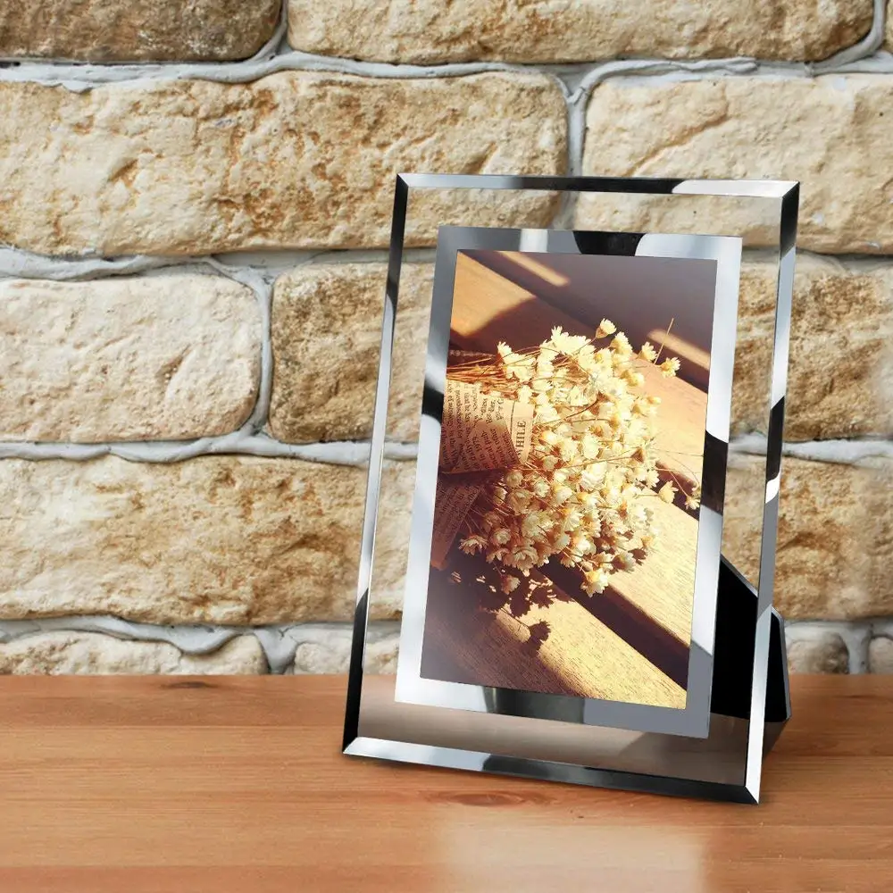 2 шт. фоторамки 10x 15 см 4x6 дюймов Стеклянная фоторамка украшение комнаты