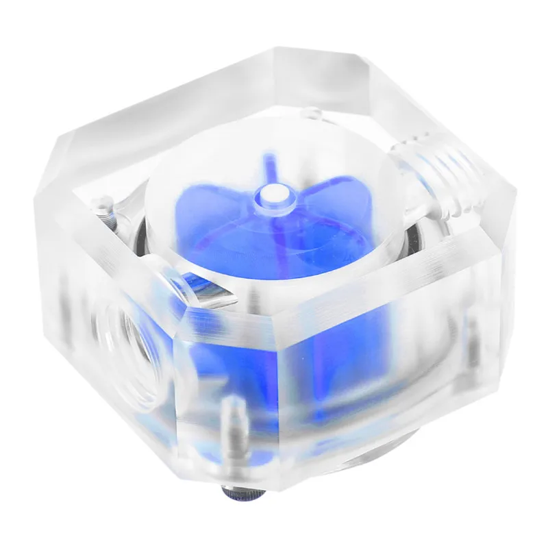 Синий Аксессуары для ПК RGB G1/4 многоцветный светодиодный жидкостное охлаждение воды расходомер индикатор для системой водяного охлаждения - Цвет лезвия: Синий