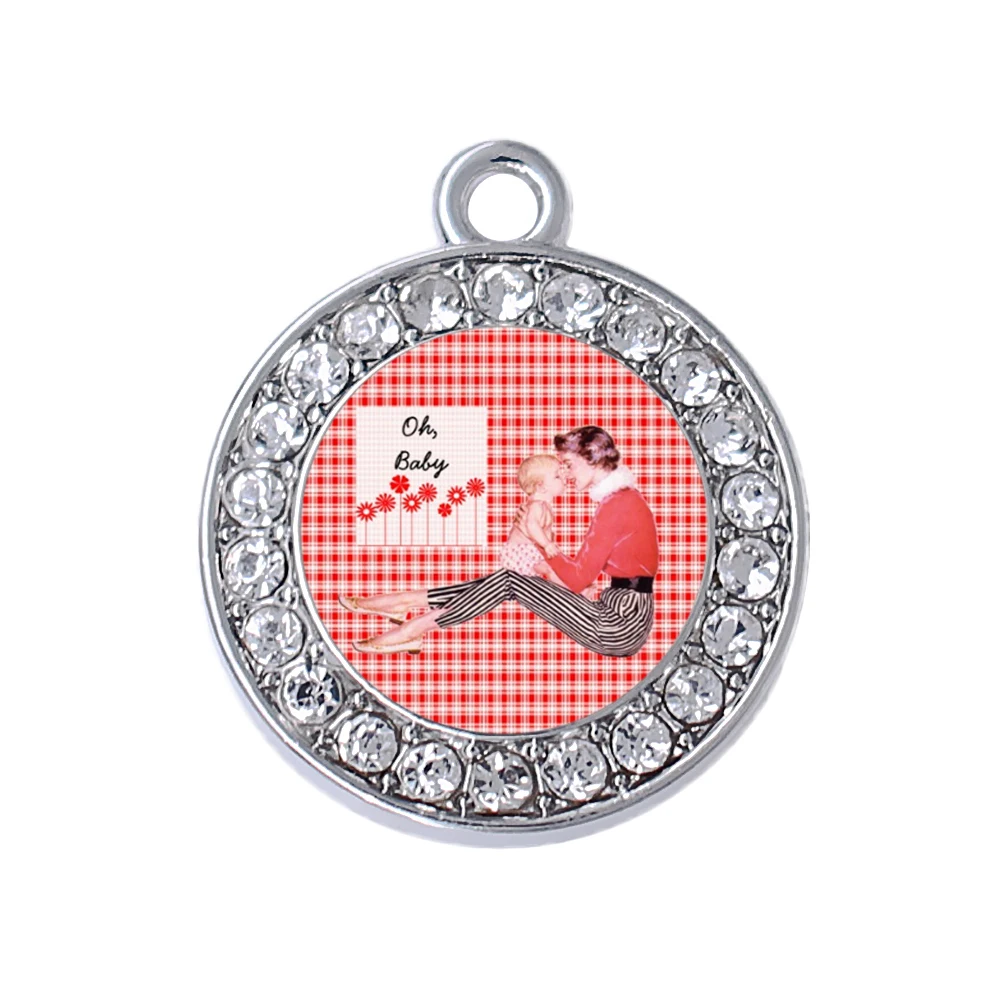 New Arrival Stylish Mother And Baby Best Friendship Forever Love Mothers Day Jewelry Decoration Pendants Charm For Young Mum | Украшения и