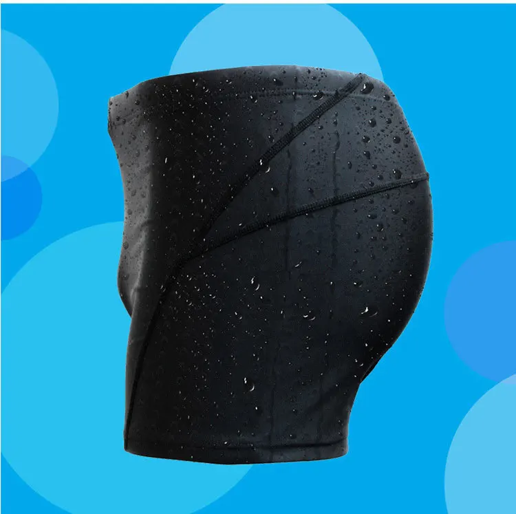 Мужские фирменные черные плавки для плавания профессиональные нейлоновые трусы