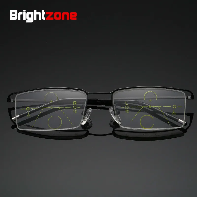 Brightzone полурамка для чтения многофокальные очки мужские прогрессивные лупы
