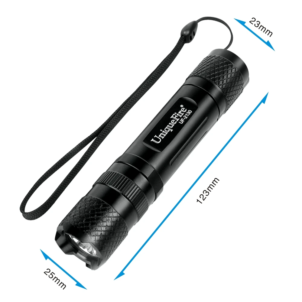 UniqueFire UF-2130 Police Equipment XML2 Led Lights 1 Mode Black Rechargeable lamp For 1*18650 Battery Shockproof | Лампы и освещение