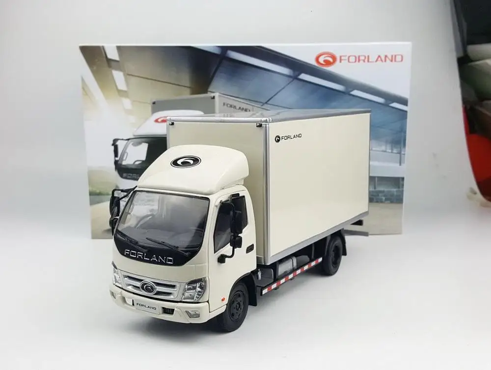 Коллекционная Игрушечная модель из сплава, Подарочная 1:24 Foton Forland Timing Aumark, фургонных автомобилей, литая игрушка, модель украшения - Цвет: Белый